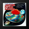 thumbnail image 2 of Retrorocket 12x12 Black Modern Framed Museum Art Print Titled - Jupiter Flying Saucer, 2 of 5