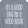 thumbnail image 3 of Instant Message - It's A Good Day For A Good Book - Women's Racerback Tank Top, 3 of 6