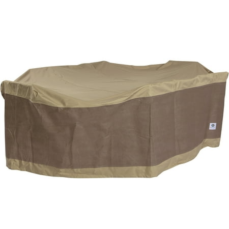 Outdoor Coffee Table Furniture Cover Duck Covers Elegant Rectangular/Oval Patio Table Cover & Chair Cover Set - Water Resistant Outdoor Furniture Cover, 96