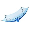 thumbnail image 3 of Hammock With Mosquito Net, Practical Single Person Hammock With Net 210T Nylon Taffta Portable  For Hiking For Backpacking For Traveling For Camping Sapphire Blue+Light Blue, 3 of 8