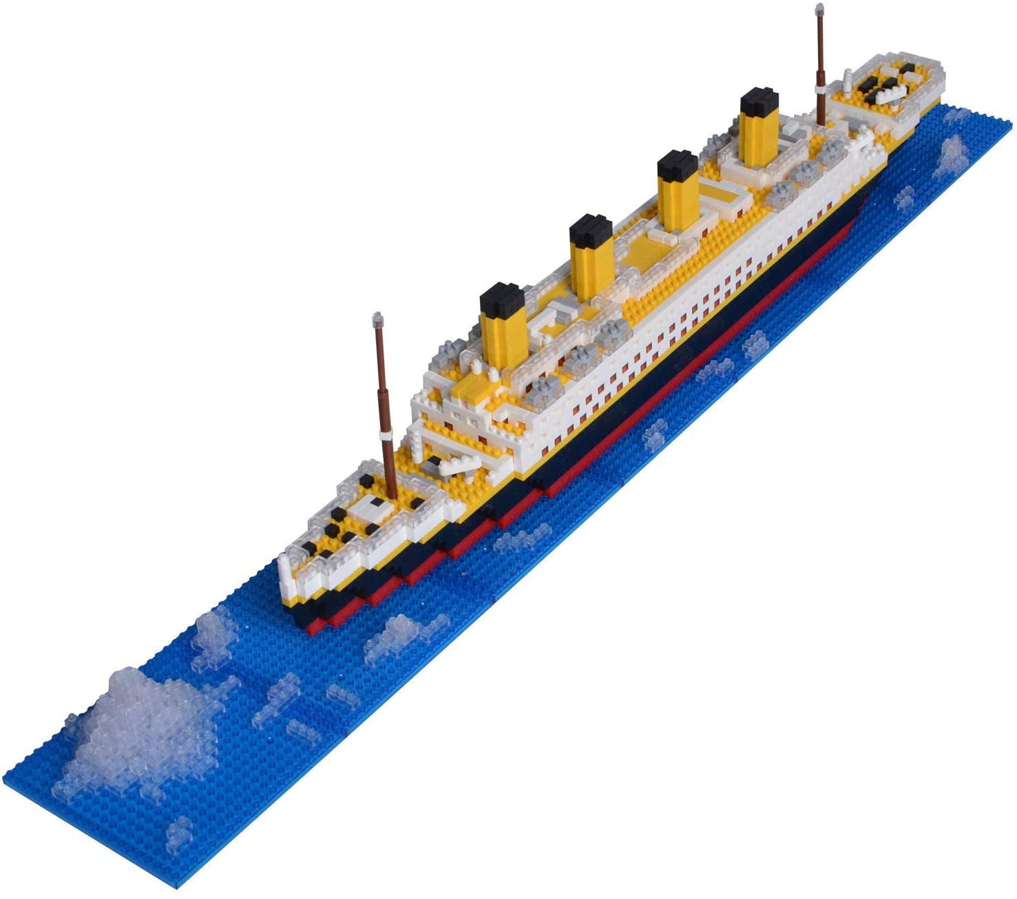 1012Pcs Titanic Ship Boat 3D Model Building Block Educational Toy Kids Gift 