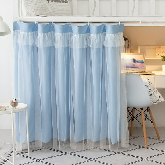 Students Dorm Bunk Bed Curtain Home Privacy Bed Shading Curtain Net Bed Cloth Dustproof Blackout Bed Canopy Bedding Curtain Students Dormitory Tent Lightproof Cloth Bedding Canopy Spread Curtain