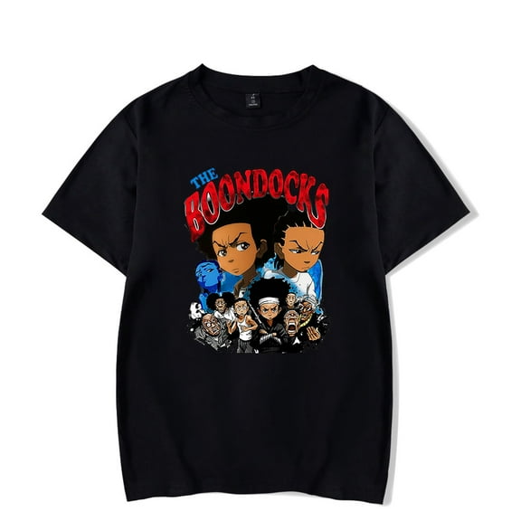 The Boondocks Merch Printing T-Shirt Crewneck Men/Women Anime Short Sleeve Summer Tops