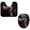 Multicolor 2, variant on PhooArto Toilet Lid Cover and U-Shaped Toilet Floor Mat Set of 2 Pieces, Capybaras Ice Cream Pattern Toilet Mat Set, Machine Washable Seat Covers Non-Slip Absorbent Rugs