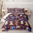 thumbnail image 2 of Erosebridal Cartoon Puppy Twin Quilt Set,Cute Dog Pattern Twin Coverlet Set For Girls,2pcs, 2 of 7