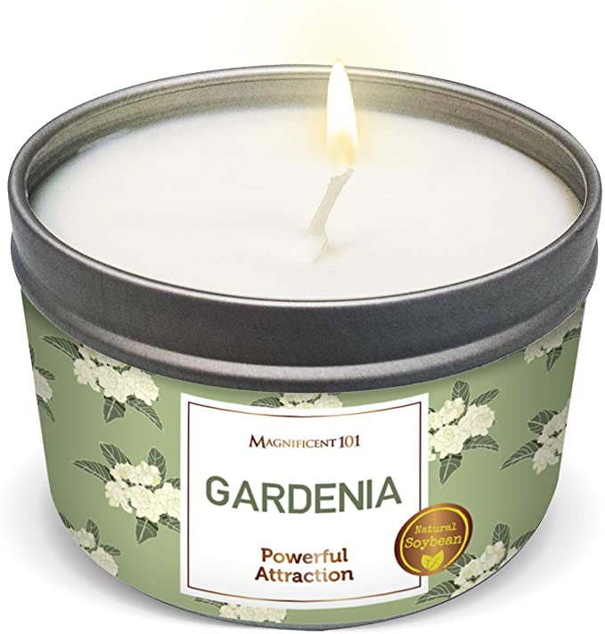 Magnificent 101 Gardenia 6oz Natural Soy Aromatherapy Attraction