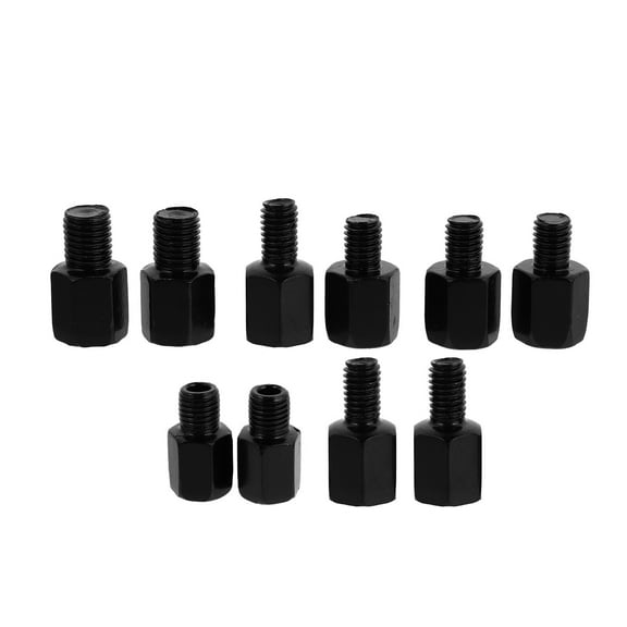 unbranded  10 Pcs Side Mirror Adapters Mount Risers Lance Rear Device Black