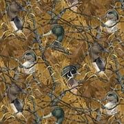 Wild Wings Ducks & Branches Multi Fabric, per Yard