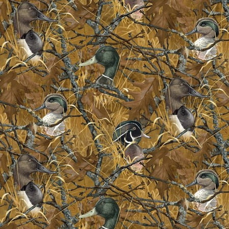 Wild Wings Ducks & Branches Multi Fabric, per Yard