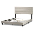 thumbnail image 2 of Arlo Beige Fabric Twin Bed with Wings and Button Tufting, 2 of 5