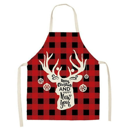 

Xubond Christmas Aprons For Women With Pockets Christmas Kitchen Cooking Aprons Plaid Adjustable Buffalo Baking Apron Kitchen Apron