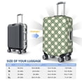thumbnail image 6 of Haiem Daisy Plaid Green Luggage Cover Printed Suitcase Covers for Luggage Elastic Washable Suitcase Protector Fits 18-32 Inch Luggage-Small, 6 of 9