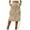 Khaki, variant on ZQUUVOU Women's Summer Denim Work Dress Pocket Skirt Casual Mid-Length Skirt Khaki