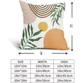 thumbnail image 5 of Boho Pillow Covers 18x18 Set of 2 Bohemia Sunset Leaves Farmhouse Decorative Throw Modern Abstract Geometric Outdoor Pillowcases Cotton Linen Cushion For Couch Bed Sofa Chair, 5 of 6