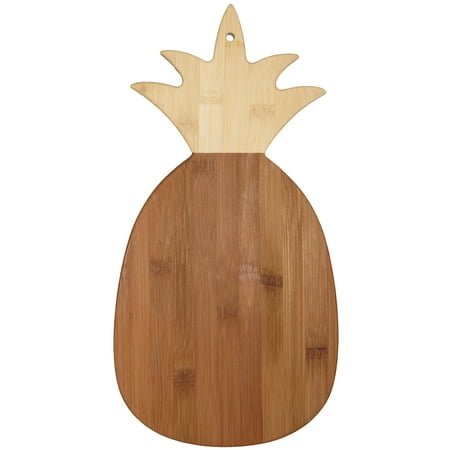 Shaped Board - Totally Bamboo Pineapple Shaped Bamboo Serving and Cutting Board, 14-3/8