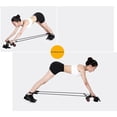 thumbnail image 2 of Yuarrent Cuerda elástica para culturismo, 2 uds., cuerdas para Fitness, prevención, rueda de rodillo, cómodo gimnasio en casa para mujer Gimnasios en casa, 2 of 6