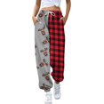 thumbnail image 1 of Gibobby pantalones de vestir mujer Pantalones de entrenamiento para mujer, cintura media, pantalones largos sólidos, pantalones deportivos casuales sueltos (Gris, S), 1 of 4