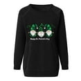 thumbnail image 4 of Goodeals Happy St Patricks Day Sweatshirts Women Cute Leprechaun Graphic Shirts Long Sleeve Sweater Lucky Green Saint Patrick's Pullover Tops(Black,L), 4 of 5