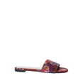 thumbnail image 2 of Bamboo Magical-61 Floral Print Slide Sandal in Red, 2 of 4