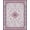 Pink Ivory Navy, Pattern 3, variant on ODIKA Mauve Vintage Distressed Botanical Border Scrollwork Scroll Bordered Foldable Easy Care for Master Suite, California King, Under Bed