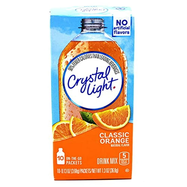 Crystal Light On The Go Packets, Classic Orange With Vitamin C And