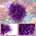 thumbnail image 3 of Unique Bargains 2 Pcs Cheerleader Poms Poms Wrist Flower Vibrant Cheerleading Practice Poms Purple, 3 of 5