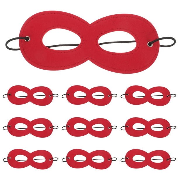 10 máscaras de superhéroe para niños, de fieltro, para fiestas de cumpleaños temáticas, divertidas máscaras de superhéroe para disfrazarse y cosplay