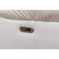 thumbnail image 4 of Paleremo Faux Leather Sectional with LED USB Speaker Wireless Charger in White, 4 of 12