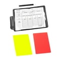 thumbnail image 4 of koolsoo 2x Ensembles de Cartes d'Arbitre de Soccer Cartes de Juge Cartes Rouges et Jaunes Cartes d'Arbitre pour Jeux sur Campus Compétition de Soccer Hockey Basketball, Multicolore, 2 Pcs, 4 of 9