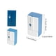 thumbnail image 2 of Muñeca hogar refrigerador decorativo Bewildely 1:12 extraíble reutilizable cocina juguete nevera accesorios Azul Blanco, 2 of 6