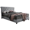 thumbnail image 1 of Scalloped Platform Bed in Gray Finish (King: 84 in. L x 80 in. W x 56 in. H (86 lbs.)), 1 of 2