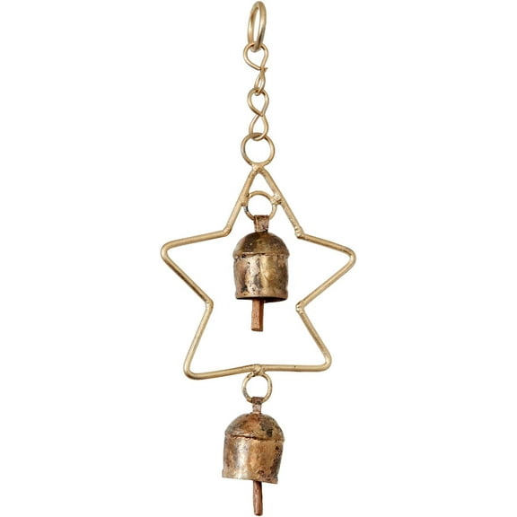 Handmade Hanging Star Witch Bells Wind Chimes for Door Sympathy Memorial Gift Outdoors Indoor & Garden Decoration