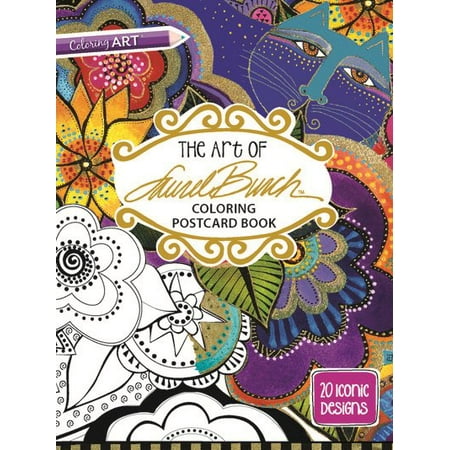 The Art of Laurel Burch(tm) Coloring Postcard Book : 20 Iconic (Best Cards In Iconic Masters)