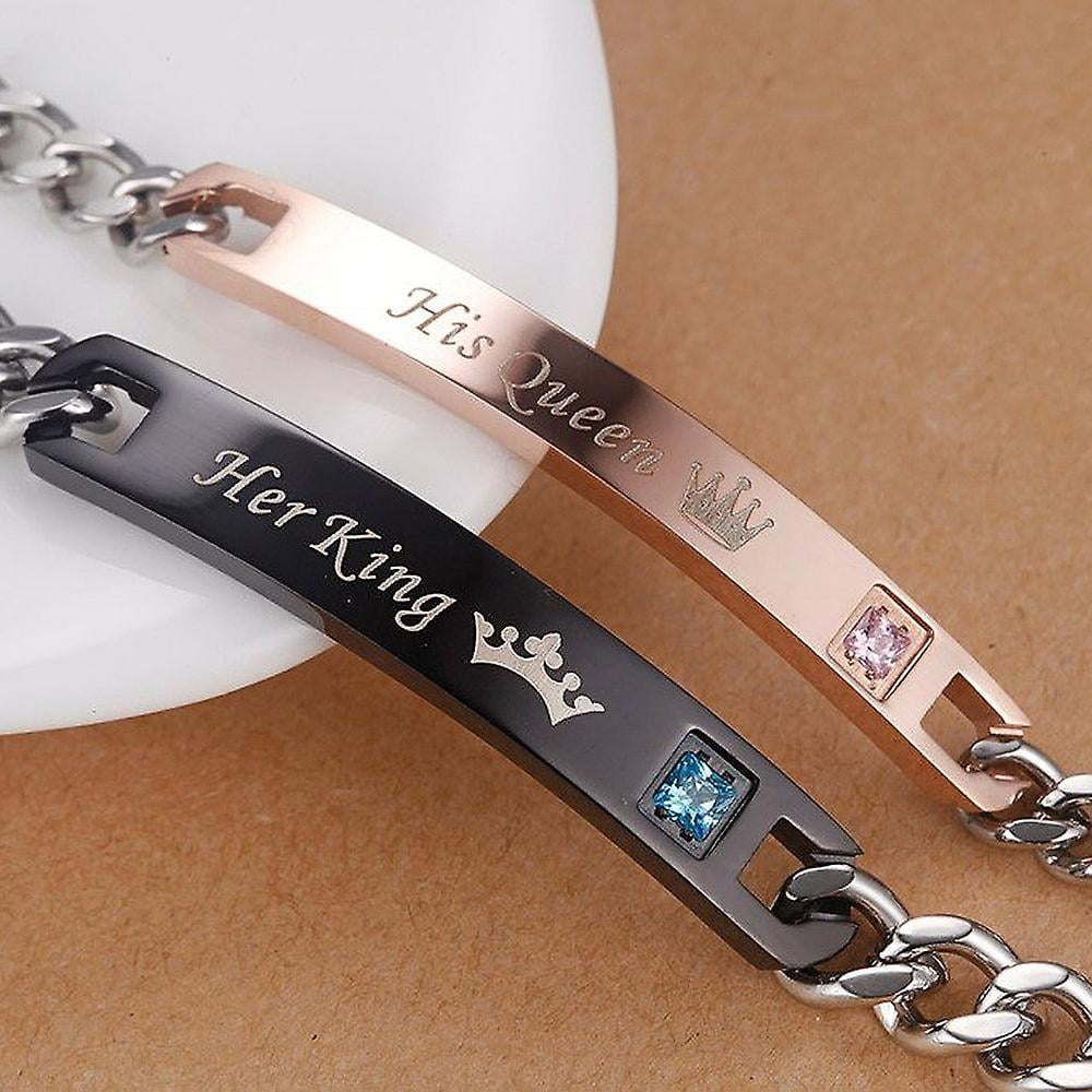 His queen her king bracelets walmart best sale