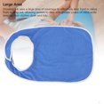 thumbnail image 4 of Adult Bib, Soft Adjustable Terry Bib Clothing Protector  for Nursing Homes Blue,Gray, 4 of 7