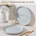 thumbnail image 5 of Vesteel Dinner Plates Set of 6, 10.2inch Ceramic Stoneware Sets for Home Restaurant, Large Dinnerware for Serving Steak, Pizza, Dishwasher & Microwave Safe, 5 of 8
