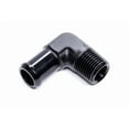 thumbnail image 3 of Edelbrock Hose End Automotive Parts, 90-Deg, 1/2In NPT to 3/4In Barb, Black Anodized, 10 lbs, 3 of 3