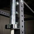 thumbnail image 2 of Rack Mounted  Barbell Storage Hanging USA Made Steel Barbell Holder for 3x3 Uprights with 5/8 Holes Vertical Squat Rack Attachment, 2 of 7