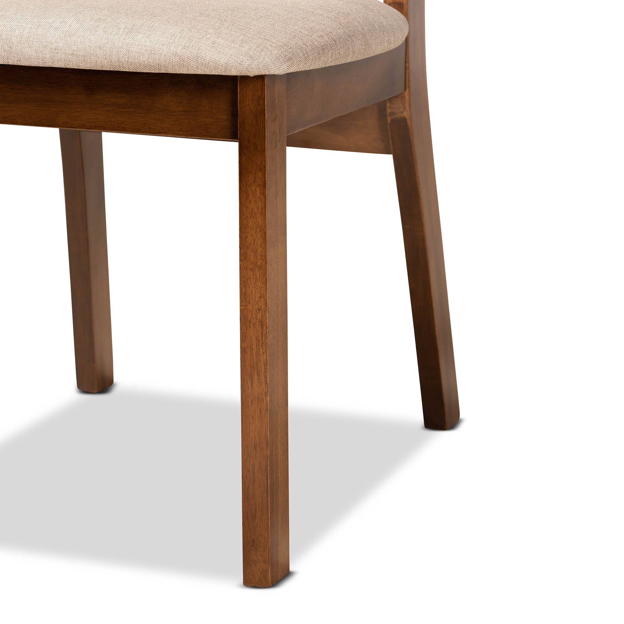Baxton Studio Damara Dining Chair, Set of 2, Sand