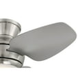 thumbnail image 4 of Casa Vieja 36" Whirl Modern Indoor Outdoor Ceiling Fan 3 Blade LED Light Remote Control Brushed Nickel Finish Bedroom Patio Hugger, 4 of 7