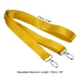 thumbnail image 2 of Unique Bargains 59' Shoulder Strap, 0.98' Width Nylon Adjustable Replacement Strap with Metal Swivel Hooks, Yellow, 2 of 5