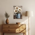 thumbnail image 2 of ZHONGYUTONG Farmhouse Canvas Rustic Daisy Wall Art Country Flowers Picture Vintage Floral Vase Painting for Bathroom Decor Framed (20.00" x 30.00"), 2 of 5