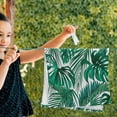 thumbnail image 5 of Coolnut 2 Pieces Tropical Leaves Bath Towels Set, Absorbent Soft Skin-Friendly Easy Care Shower Towels for Bathroom Tub Pool Gym Camp Travel College Dorm Hotel 14.4"x28.3" Wash cloth, 5 of 6