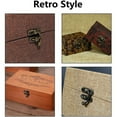 thumbnail image 4 of Lefu 30pcs Antique Bronze Iron Padlock Hasp Hook Lock For Mini Jewelry Wooden Box, 4 of 7
