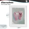 thumbnail image 4 of Stupell Industries Contemporary Feminine Pink Boxing Gloves White Framed Print Under Glass, 17 x 21, by The Prints Vibe, 4 of 8