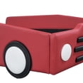 thumbnail image 7 of Twin Size Platform Bed With Race Car Feature And Wheels - Red, Strong Reliable Construction Appearance Red, 7 of 7