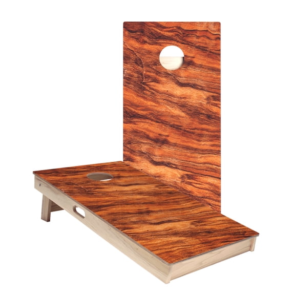 Wavy Wood Star Cornhole Boards