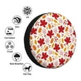 thumbnail image 4 of Wukai fall laef Maple Print Spare Tire Cover for RV Trailer,Waterproof PVC Faux Leather Wheel Cover Fit for Truck,Trailer,RV,SUV,Camper and Most Vehicle-15 inch, 4 of 6