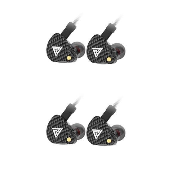 Injueey Auriculares VK4 de 3,5mm con cable en el oído, auriculares con cancelación de ruido, Cable desmontable, música, deportes, correr, Type1 NO1