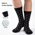 thumbnail image 2 of ARWSER 5 Pairs Men's Business Socks Breathable Casual Classic Pattern Dress Crew Socks for Office and Business Wear, 2 of 8